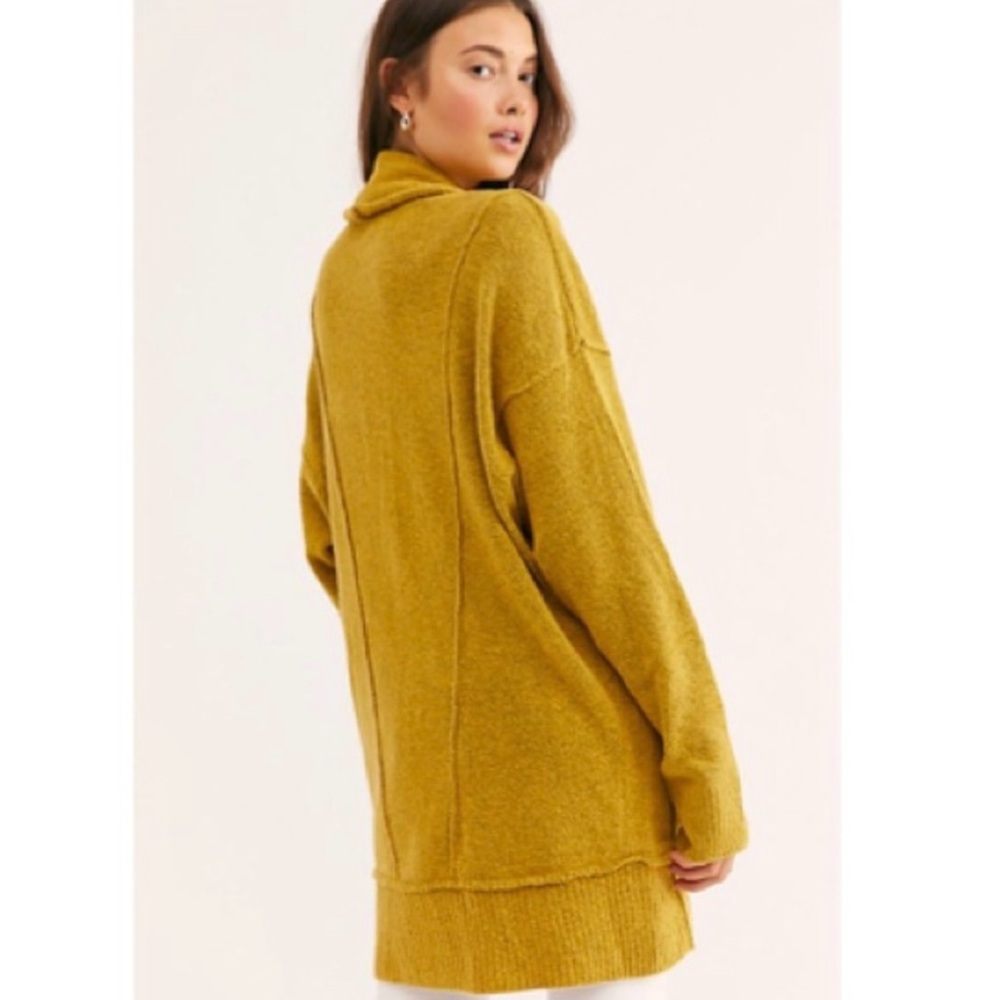FREE PEOPLE Eucalyptus Cardigan Rainbow Heart Sweater - Picture 2 of 9